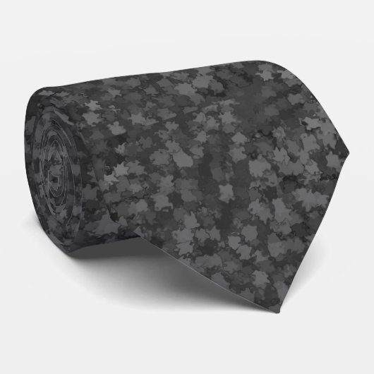Gray Fall Leaves Camo Stropdas (Opgerold)