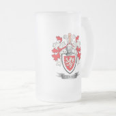 Gray Family Crest Coat of Arms Matglas Bierpul (Voorkant rechts)
