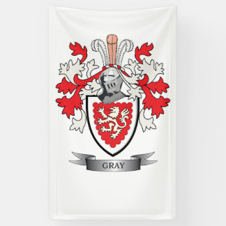 Gray Family Crest Coat of Arms Spandoek