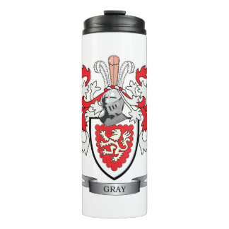Gray Family Crest Coat of Arms Thermosbeker