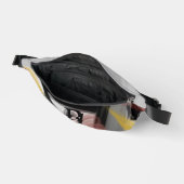 Gray Fanny Pack Trend Abstrait Art Black Powdery (Ouvrir)