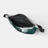 Gray Fanny Pack Trend Abstrait Art Noir Vert (Ouvrir)