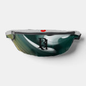 Gray Fanny Pack Trend Abstrait Art Noir Vert (Poser)