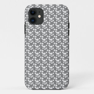 Gray Floral iPhone 11 Hoesje