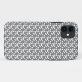 Gray Floral Case-Mate iPhone Case (Achterkant (horizontaal))