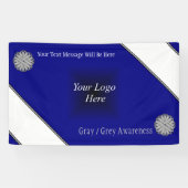 Gray Flower Ribbon door Kenneth Yoncich Spandoek (Horizontaal)