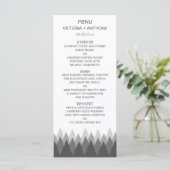 Gray Forest Range Woodland Menu Mariage (Debout devant)