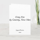 Gray Fox Kaart (Achterkant)