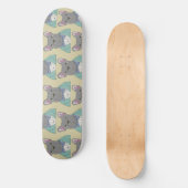Gray French Bulldog Skateboard (Voorkant)