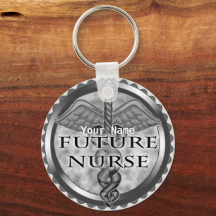Gray Future Nurse Sleutelhanger