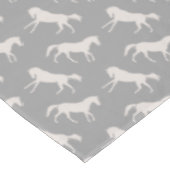 Gray Galloping Horses Pattern Tafelkleed (Gekanteld)