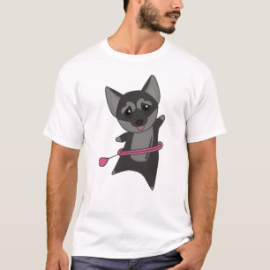 Gray German Shepherd Hullern Sports Tire Hula T-shirt