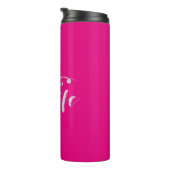 Gray Get Your Life Typografie Thermosbeker (Geroteerd rechts)