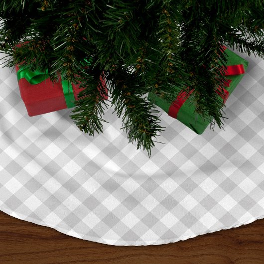 Gray Gingham Kerstboom Rok