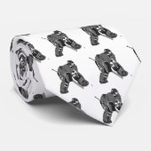 Gray Goalie Hockey Stropdas (Opgerold)