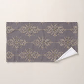 GRAY GOLD ELABORATE BATHROOM TOWEL SET BAD HANDDOEK (Handdoek)