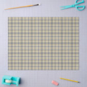 GRAY GOLD WHITE PLAID PATTERNS TISSUEPAPIER (Craft)