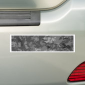 Gray Gray Camouflage Design Patroon Bumpersticker (Op auto)
