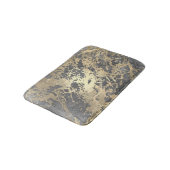 Gray Gray Silver Champaigne Faux Gold Marble Strok Badmat (Gekanteld)