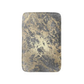 Gray Gray Silver Champaigne Faux Gold Marble Strok Badmat (Voorkant Verticaal)