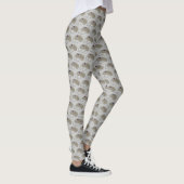 Gray Grey Computer Mouse Electronics Techie bekabe Leggings (Rechts)