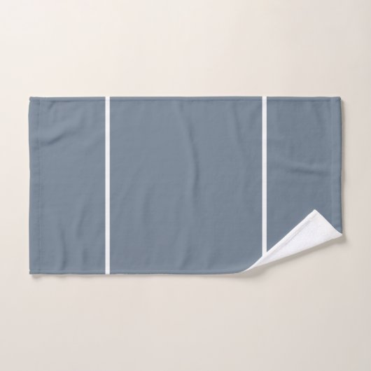 Gray gris ardoise moderne blanc géométrique (Serviette à main)