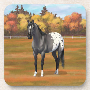 Gray Grulla Appaloosa Quarter Horse Stallion Bier Onderzetter