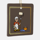 Gray Hair Older Male House Painter Ornament (Rechts)