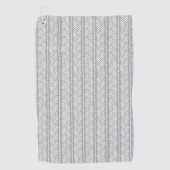 Gray Hand Drawn Chevron Pattern Golfhanddoek (Voorkant)