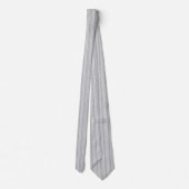 Gray Hand Drawn Chevron Pattern Stropdas (Achterkant)