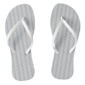 Gray Hand Drawn Chevron Pattern Teenslippers (Voetbed)