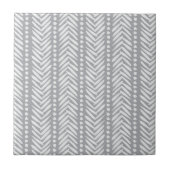 Gray Hand Drawn Chevron Pattern Tegeltje (Voorkant)