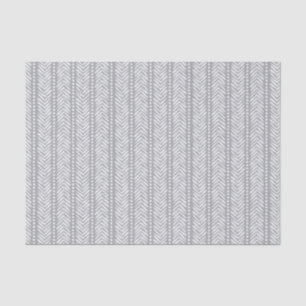 Gray Hand Drawn Chevron Pattern Tissuepapier