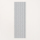 Gray Hand Drawn Chevron Pattern Yogamat (Voorkant)