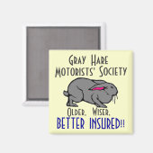 Gray Hare Motorists Society Magneet (Voorkant / Achterkant)