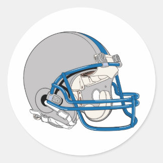 Gray Helmet Ronde Sticker