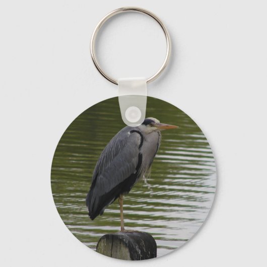 Gray Heron Key Sleutelhanger (Voorkant)