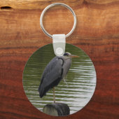 Gray Heron Key Sleutelhanger (Voorkant)