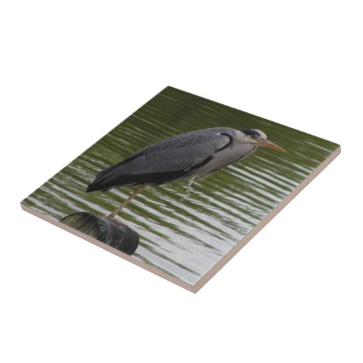 Gray Heron Tile Tegeltje (Zijkant)