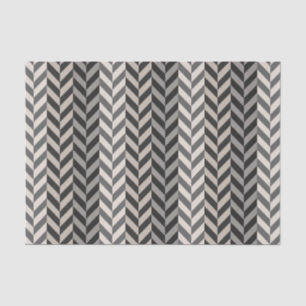 Gray Herringbone Alternative Stripes Pattern Tissuepapier