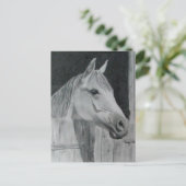 Gray Horse Briefkaart (Staand voorkant)