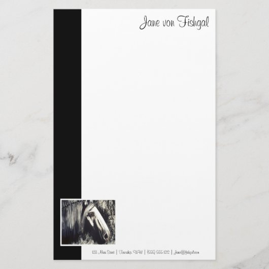 Gray Horse Briefpapier (Voorkant)
