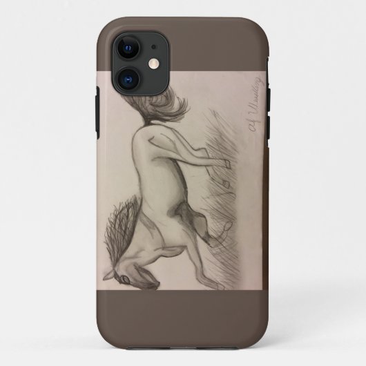 Gray Horse Case-Mate iPhone Case (Achterkant)