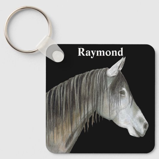 Gray Horse Sleutelhanger (Voorkant)
