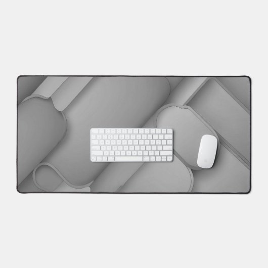 Gray Hues Modern Art Bureaumat (Keyboard & Muis)