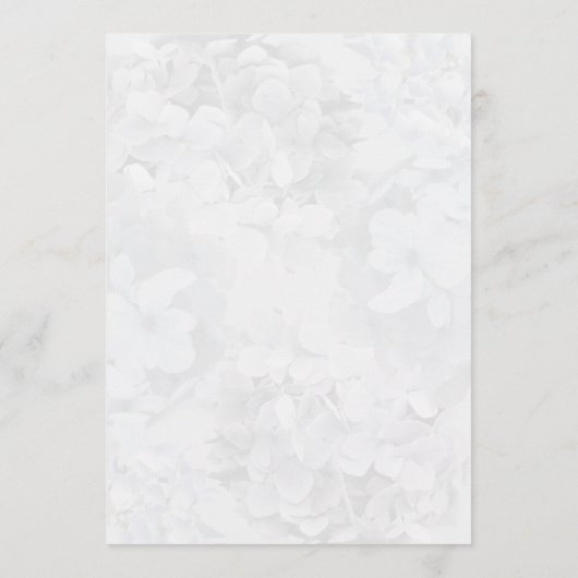 Gray Hydrangea Floral Program Fan Paper Programma (Achterkant)