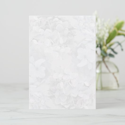 Gray Hydrangea Floral Program Fan Paper Programma (Staand voorkant)