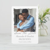 Gray Jagged Lijst Foto slaat de datum aankondiging (Staand voorkant)