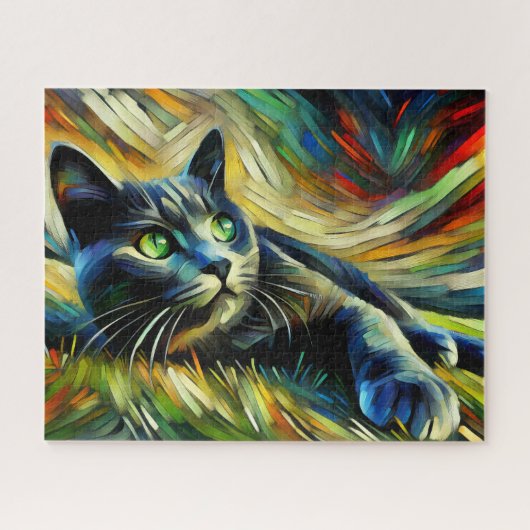 Gray Kitten 500 Piece Puzzle (Horizontal)