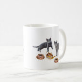 Gray Kittens Tea Party Mug (Devant droit)